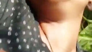 Cute Desi girl has sex outdoor