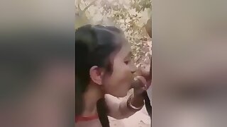 Desi Outdoor Romance And Blowjob With Devar Bhabhi