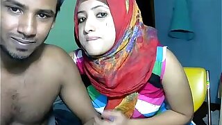 Sexy Desi couple webcam fucks