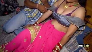 Newly married Indian bhabhi gets fucked, hot cumshot