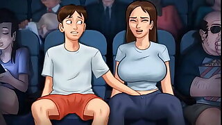 Summertime Saga - College girl rides huge cock in dorm room