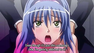 Student president'_s first kiss is getting hentai face fucked
