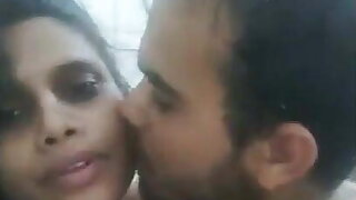 Natural Tits Indian GF Fucks With Boyfriend In The Bathroom