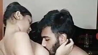 Young Indian couple fucking in hotel room