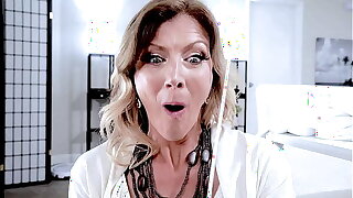 I'_m seeing my stepmom masturbating wildly in bed, and I'_m not sure if that'_s real or just in my head, but I wouldn'_t mind if she used my dick to get all the pleasure she wants