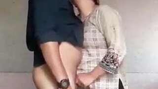 Housewife gives blowjob to her husband's boss
