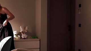 Cowardly stepson fucked his stepmom during a thunderstorm