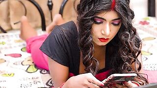 DESI Filthy BHABI Wishes Huge Jock OF HER Notebook SERVICE Boyish man