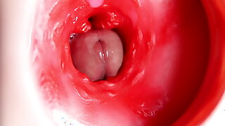 This beautiful pussy is pulsating and squeezing my cock! Camera inside the hole!