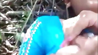 Outdoor sex with village girl