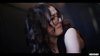 Leana Lovings Monster Fucked - Cute Nerdy Girl Gets Her Pussy Wrecked by Toilet Hentai Anime Monster