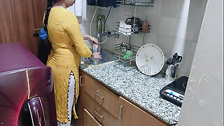 I Find My Horny Step mom in the Kitchen - Porn in Hindi